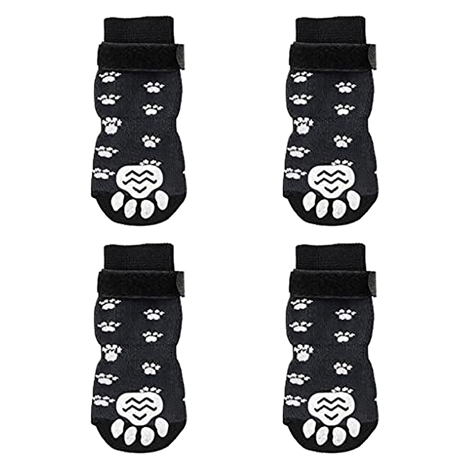 thumbnail image 2 of Interior antideslizante calcetines para perros suave ajustable o uso en interiores en pisos de madera dura 4pcs, 2 of 2